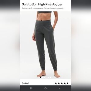 Athleta Slate High-Waist Joggers